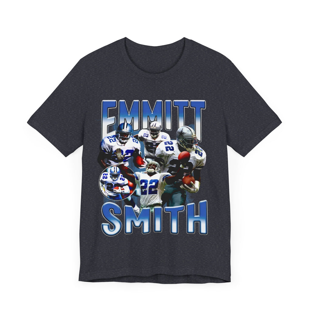 Vintage 90s Football Bootleg Style T-Shirt EMMITT SMITH Unisex Graphic Tee Shirt