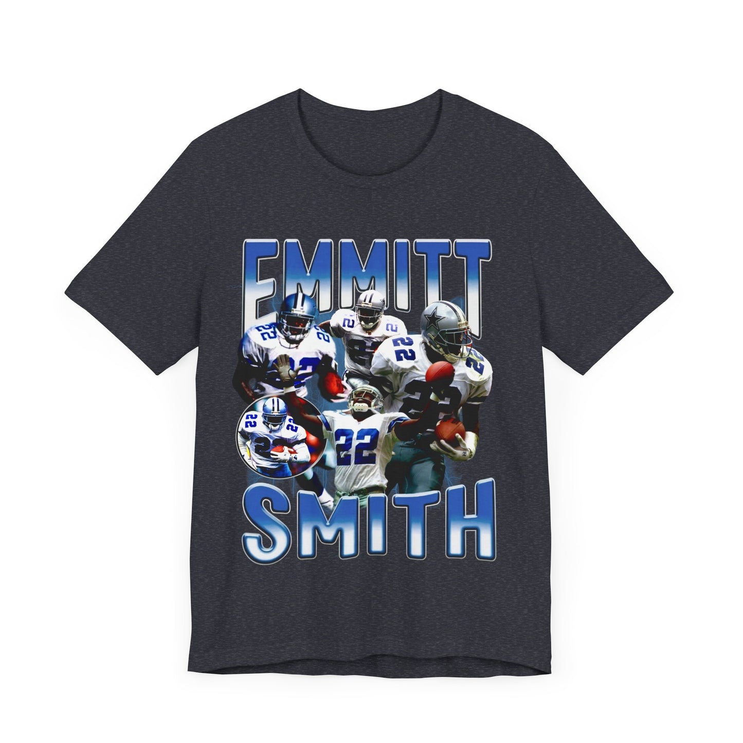 Vintage 90s Football Bootleg Style T-Shirt EMMITT SMITH Unisex Graphic Tee Shirt