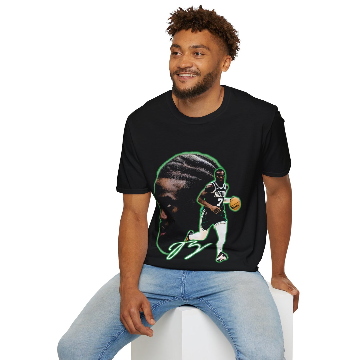 Vintage 90s Basketball Bootleg Style T-Shirt, JAYLEN BROWN BIG FACE Retro Basketball Shirt Unisex Graphic Tee