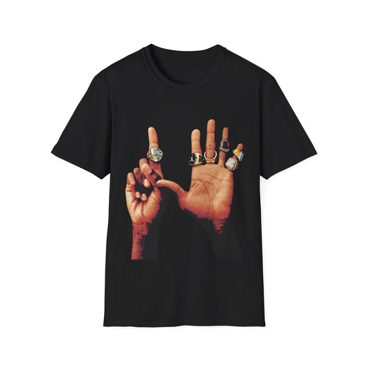 THE GOAT 6 RINGS Unisex Softstyle T-Shirt