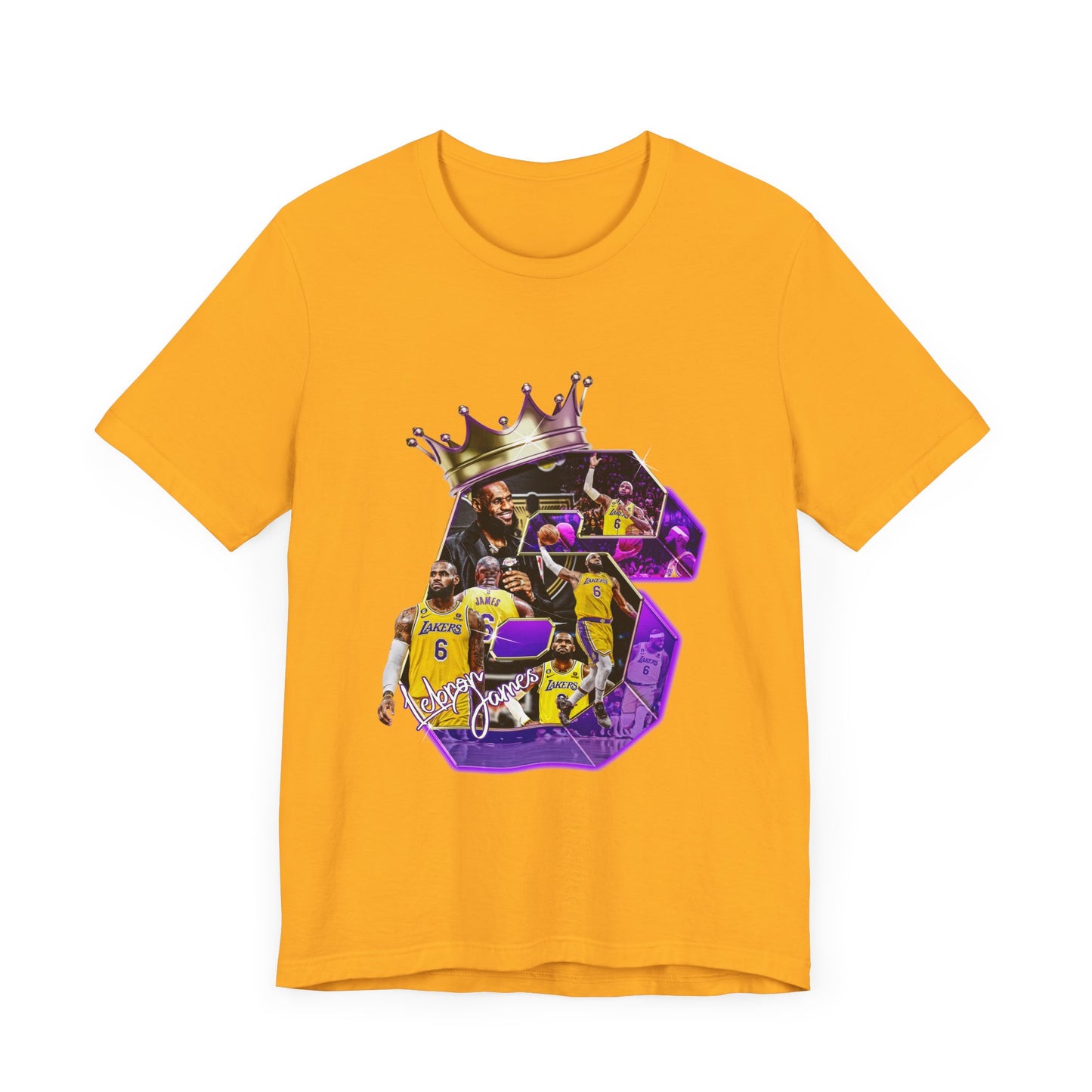 LEBRON JAMES KING 6 Vintage Unisex Jersey Short Sleeve Tee