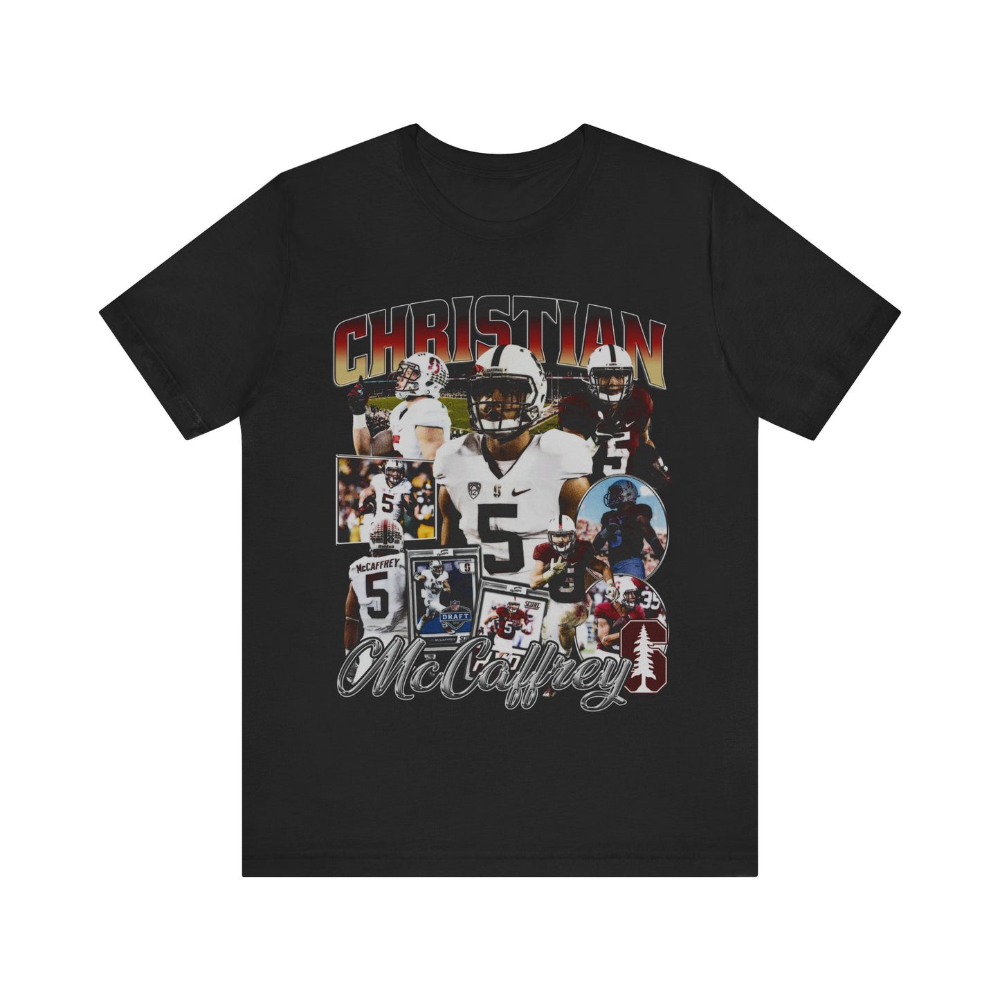 Vintage 90s Football Bootleg Style TShirt CHRISTIAN MCCAFFERY Unisex Graphic Tee