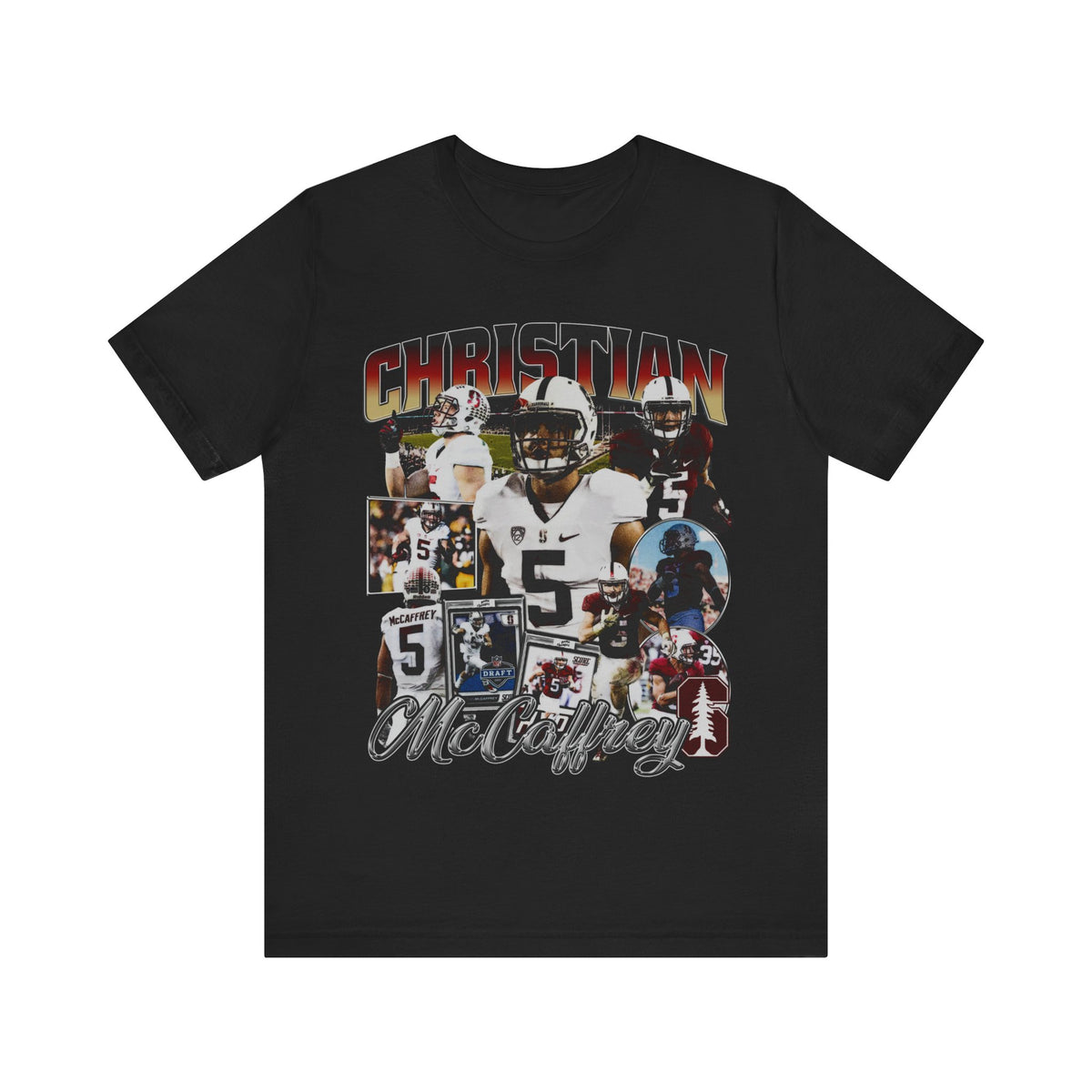 Vintage 90s Football Bootleg Style TShirt CHRISTIAN MCCAFFERY Unisex Graphic Tee
