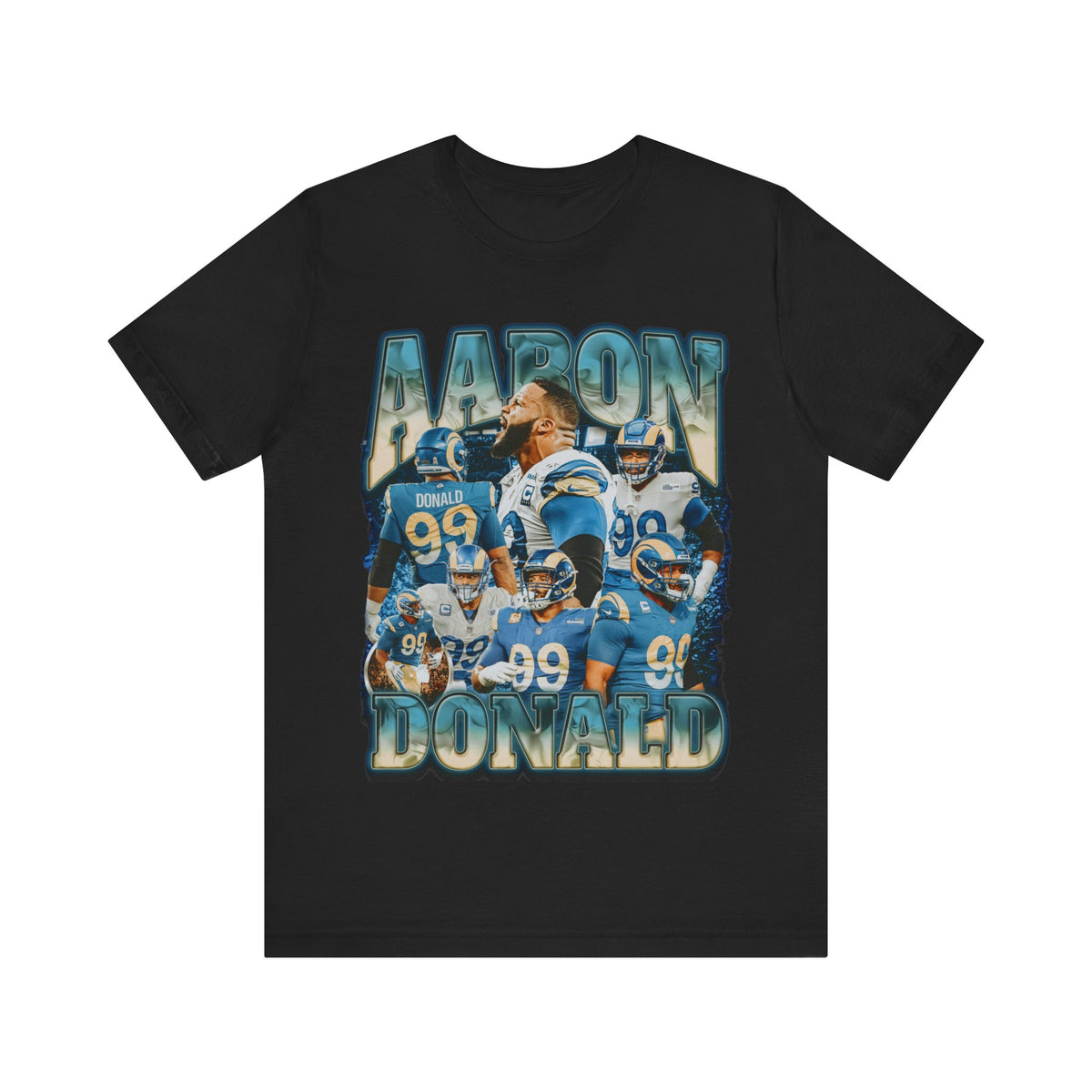 Vintage 90s Football Bootleg Style T-Shirt AARON DONALD Unisex Graphic Tee Shirt