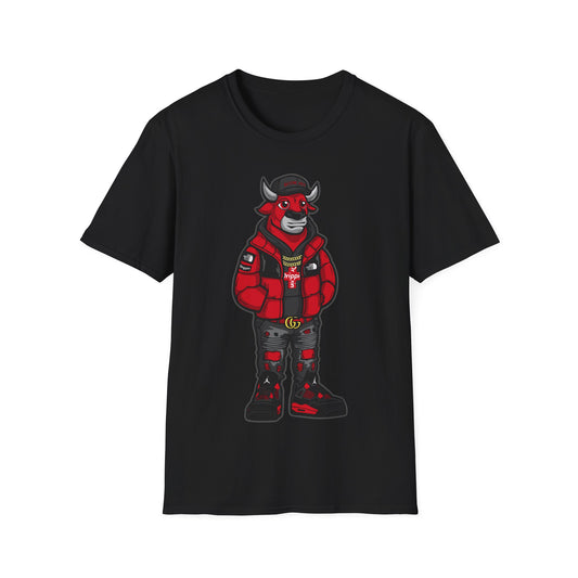 RED THUNDER 4 BULL PREMIUM STREETWEAR Unisex Softstyle T-Shirt