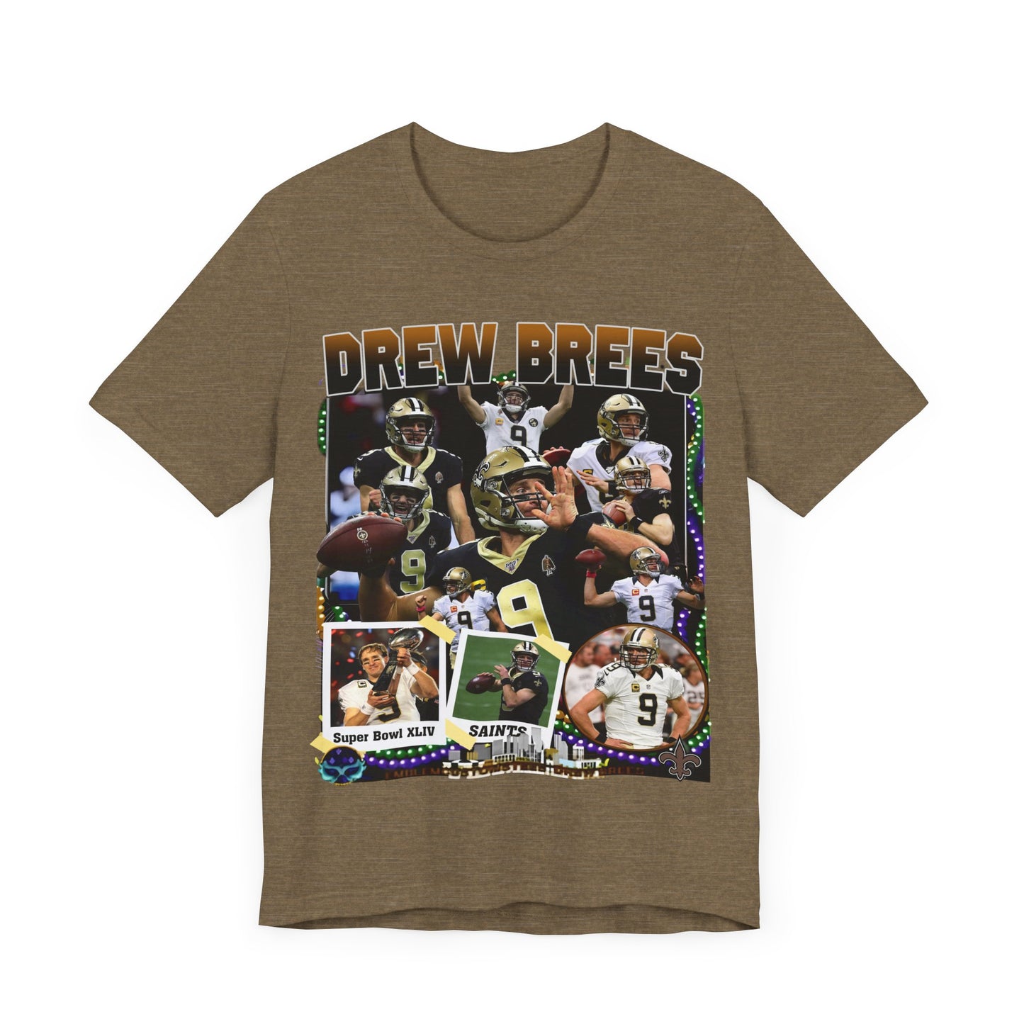 Vintage 90s Football Bootleg Style T-Shirt DREW BREES Unisex Graphic Tee Shirt