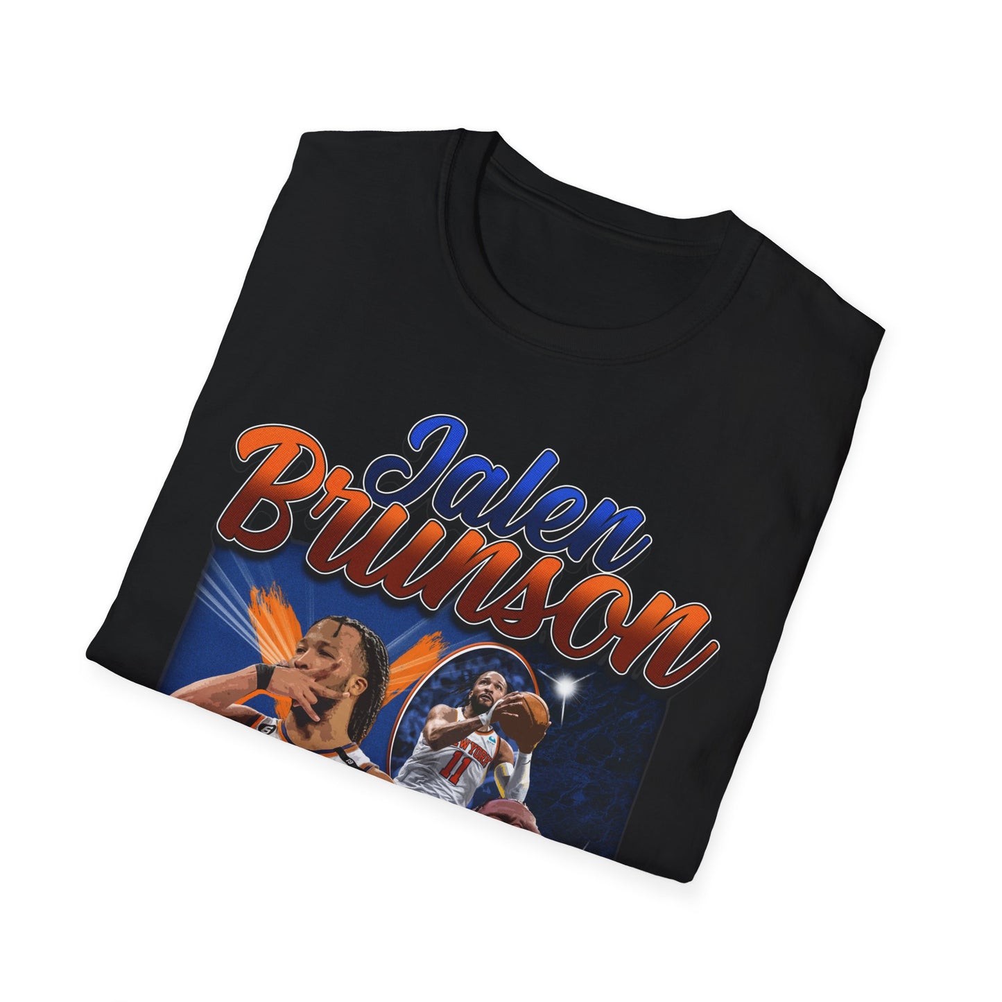 Vintage 90s Basketball Bootleg Style T-Shirt, JALEN BRUNSON KING OF NEW YORK Graphic Tee, Retro Basketball Shirt Unisex Graphic Tee