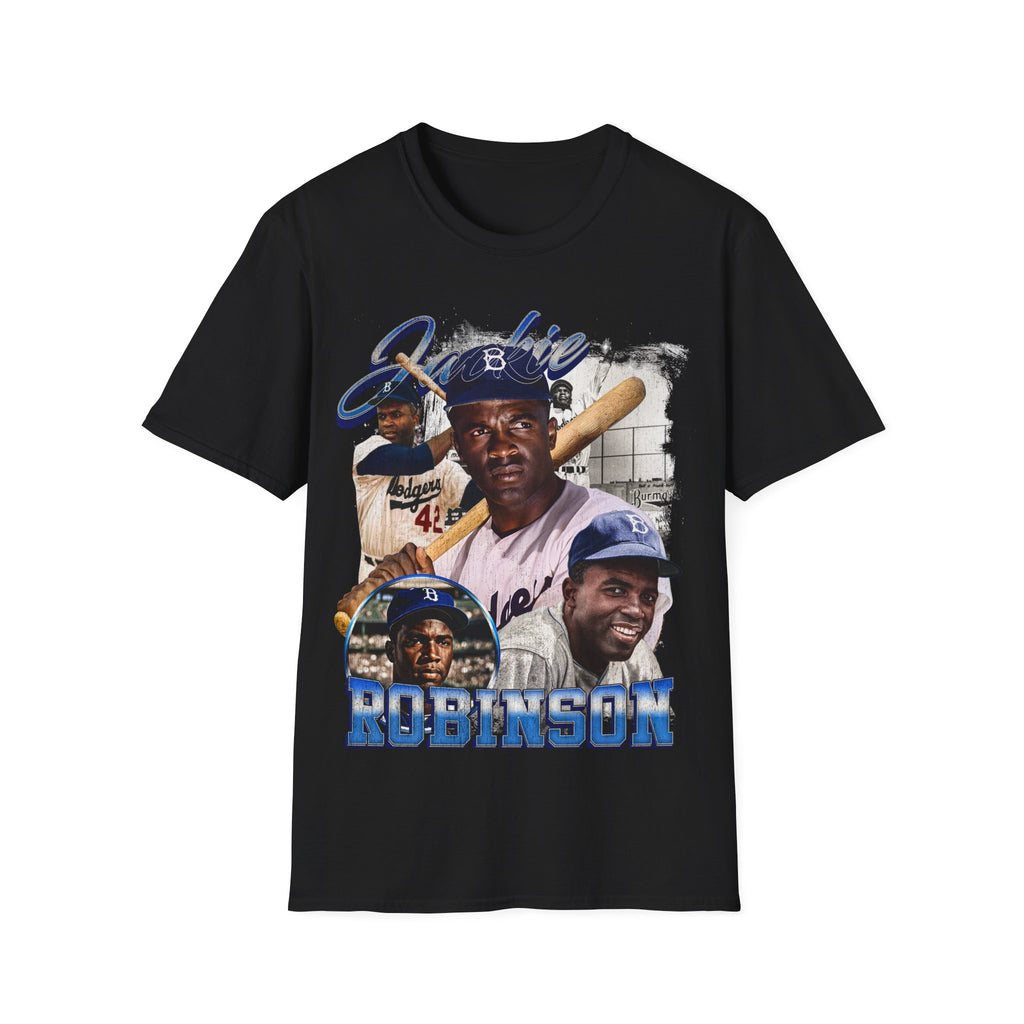 Vintage 90s Baseball Bootleg Style T-Shirt, JACKIE ROBINSON Retro Baseball Shirt Unisex Graphic Tee