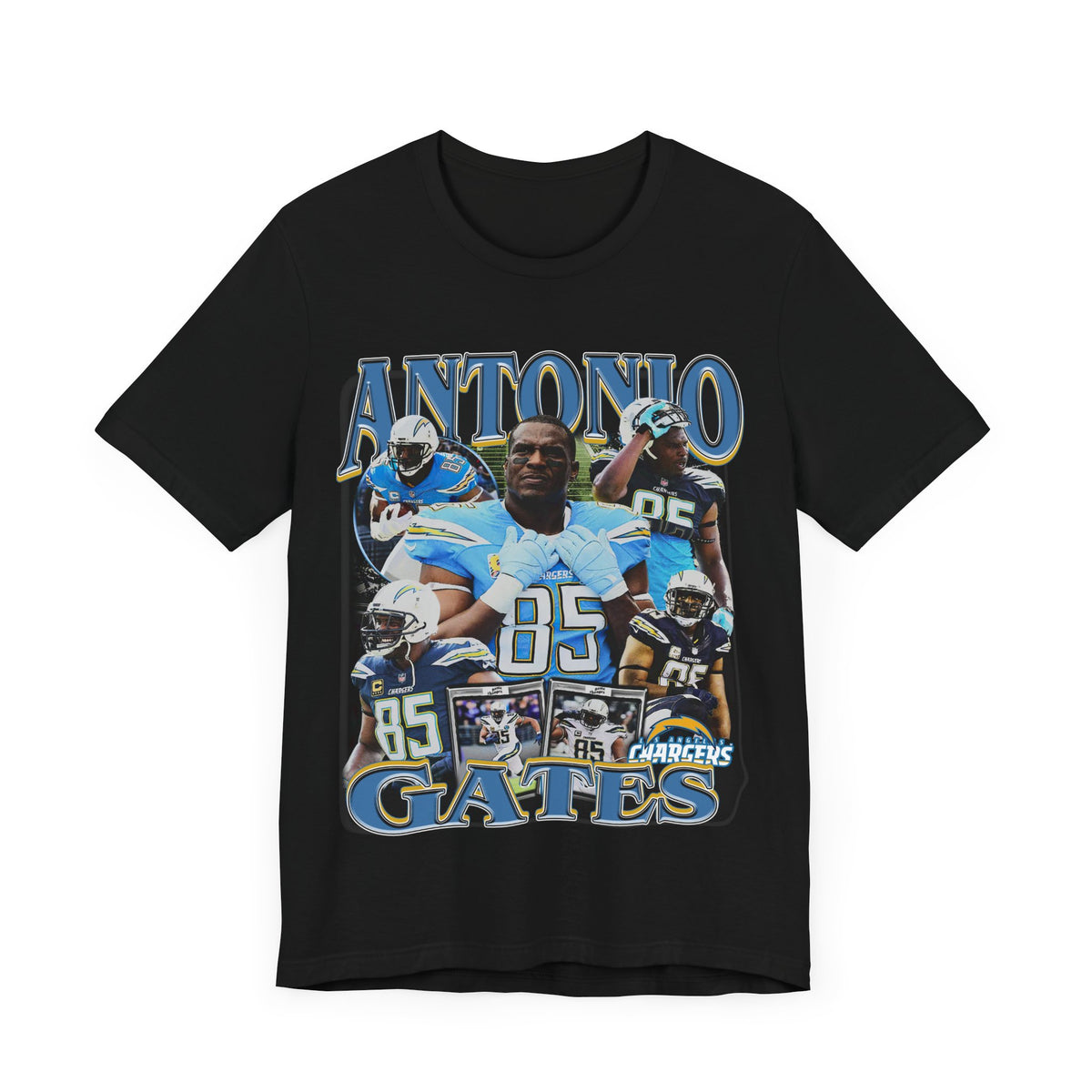 Vintage 90s Football Bootleg Style T-Shirt ANTONIO GATES Unisex Graphic Tee