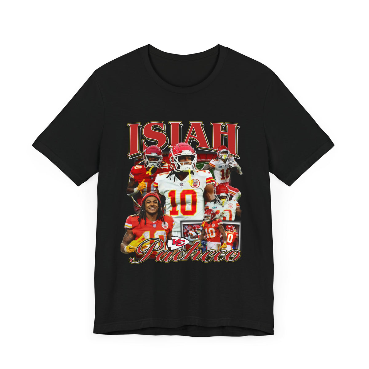 Vintage 90s Football Bootleg Style T-Shirt, ISIAH PACHECO Unisex Tee Shirt