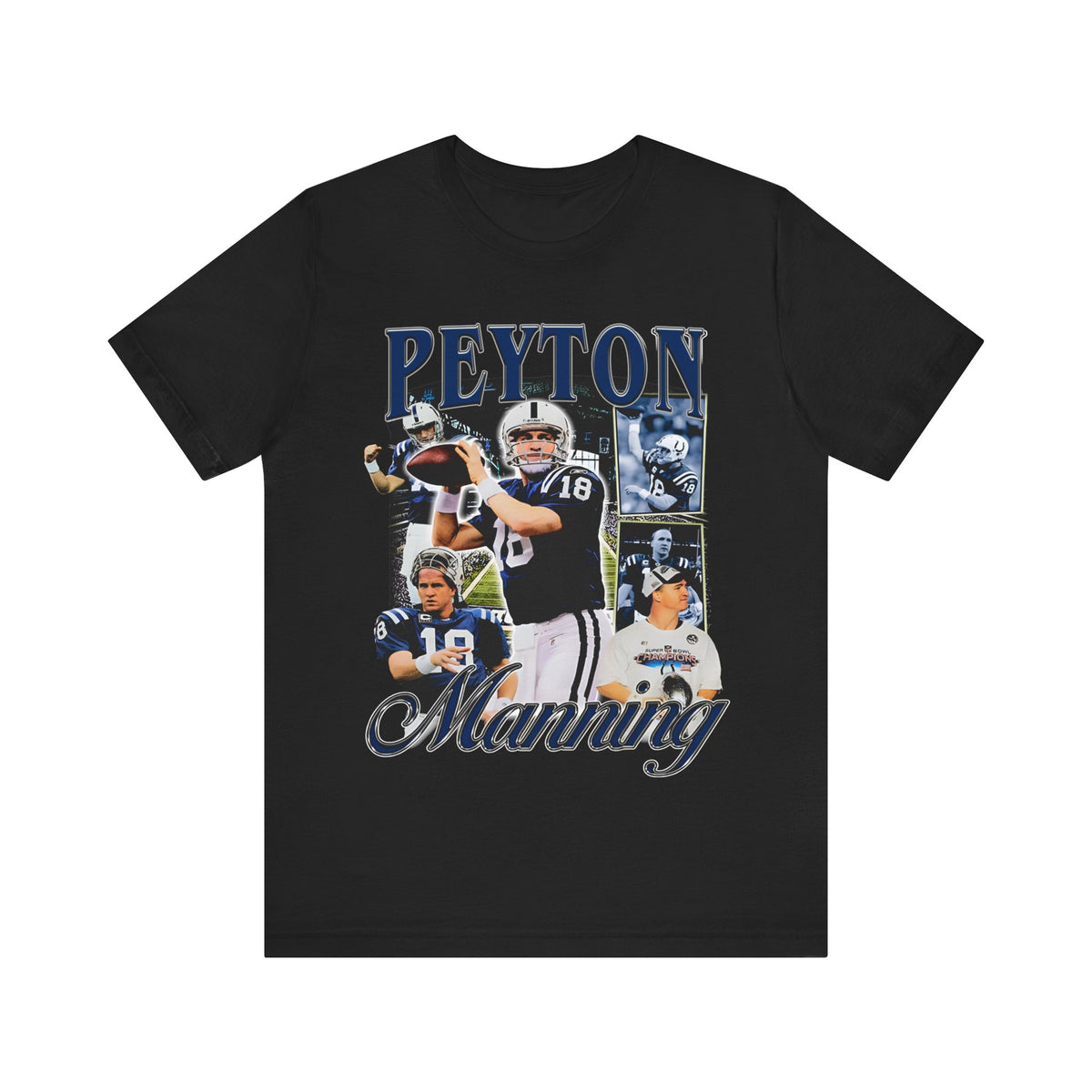 Vintage 90s Football Bootleg Style T-Shirt PEYTON MANNING Unisex Graphic Tee