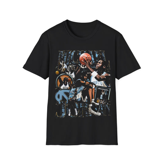 Vintage 90s Basketball Bootleg Style T-Shirt, MICHAEL JORDAN COLLEGE Retro Basketball Shirt Unisex Graphic T SHIRT