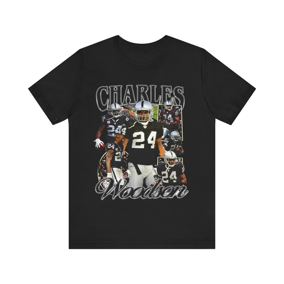 Vintage 90s Football Bootleg Style T-Shirt CHARLES WOODSON Unisex Graphic Tee
