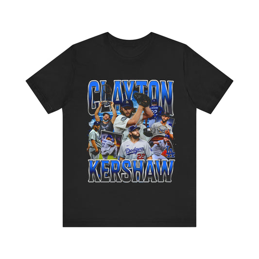 Vintage 90s Baseball Bootleg Style TShirt CLAYTON KERSHAW Unisex Graphic Tee