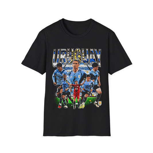 Vintage 90s Soccer Bootleg Style T-Shirt, URUGUAY Graphic Tee, Retro Soccer Shirt Unisex Graphic Tee