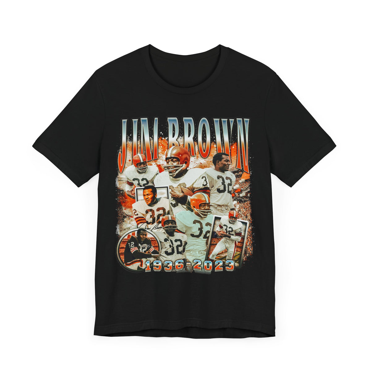 Vintage 90s Football Bootleg Style T-Shirt JIM BROWN Unisex Graphic Tee Shirt