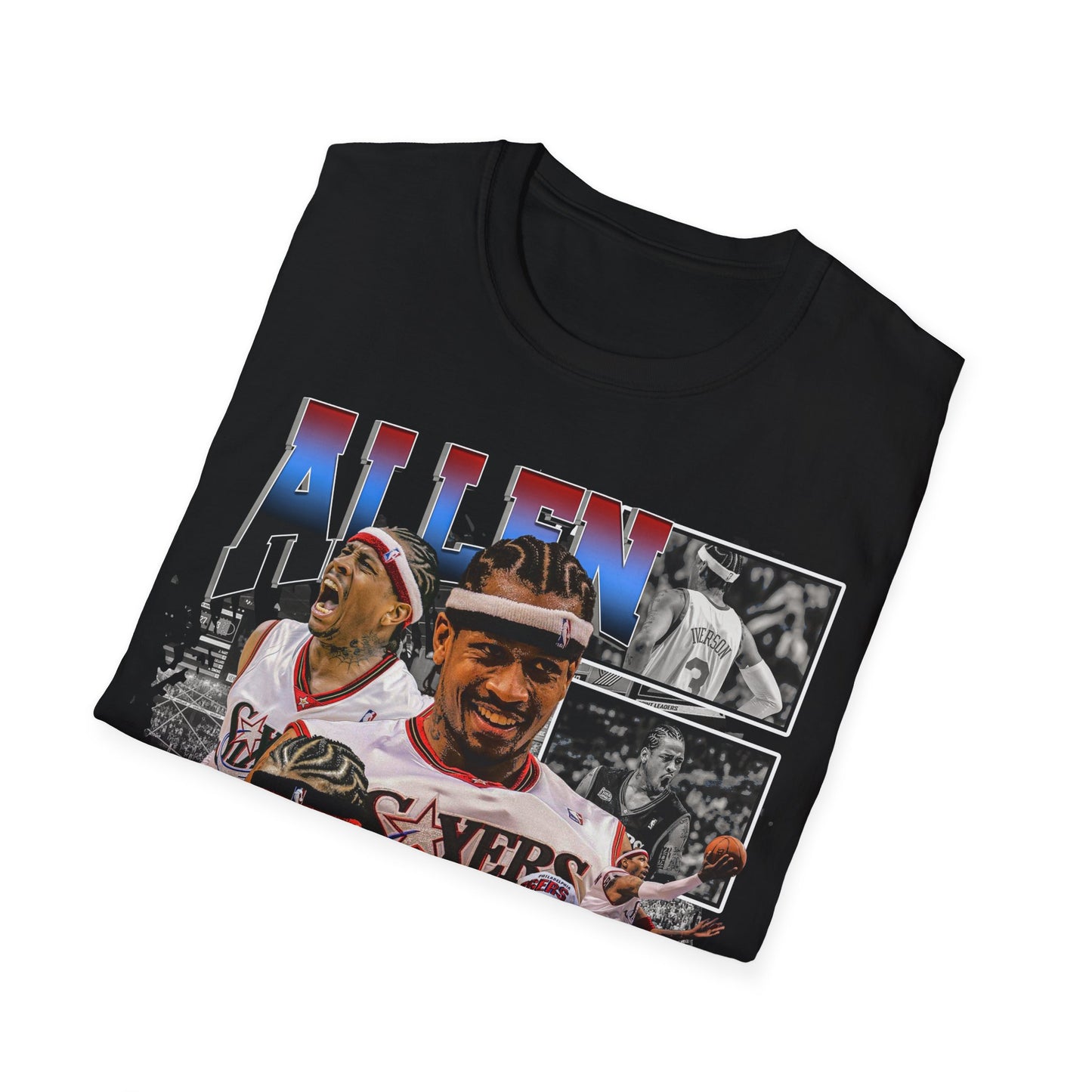 Vintage 90s Basketball Bootleg Style T-Shirt, ALLEN IVERSON Retro Basketball Shirt Unisex Graphic Tee