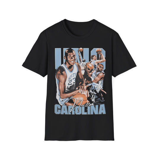 Vintage 90s Basketball Bootleg Style T-Shirt, ALL STAR UNC Retro Basketball Shirt Unisex Graphic Tee