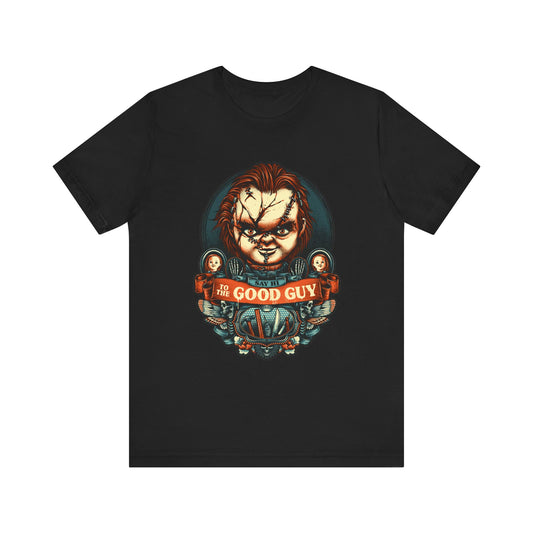 HALLOWEEN CHUCKY Good Guy Unisex Jersey Short Sleeve Tee