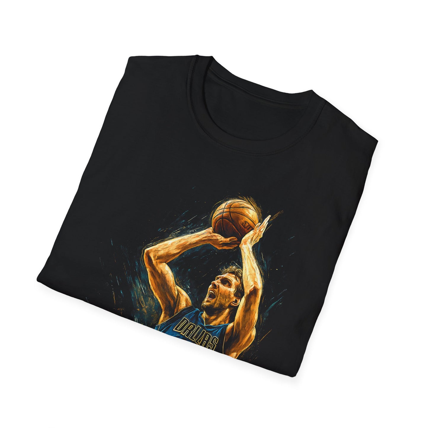 DIRK BASKETBALL LEGENDS Unisex Softstyle T-Shirt