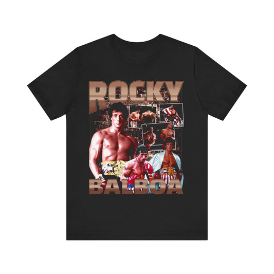 Vintage 90s Fighter Bootleg Style TShirt ROCKY BALBOA Unisex Graphic Tee Shirt
