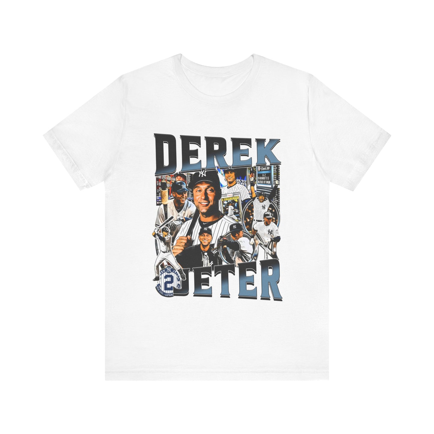 Vintage 90s Baseball Bootleg Style T-Shirt DEREK JETER Unisex Graphic Tee Shirt