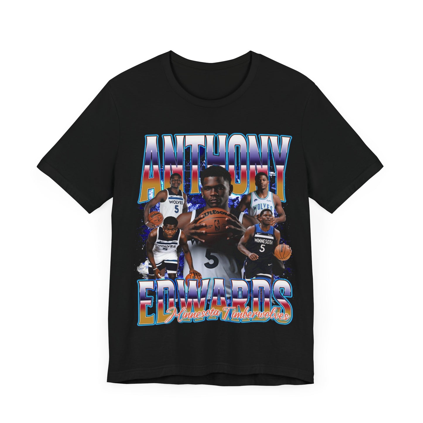 Vintage 90s Basketball Bootleg Style T-Shirt ANTHONY EDWARDS Unisex Graphic Tee