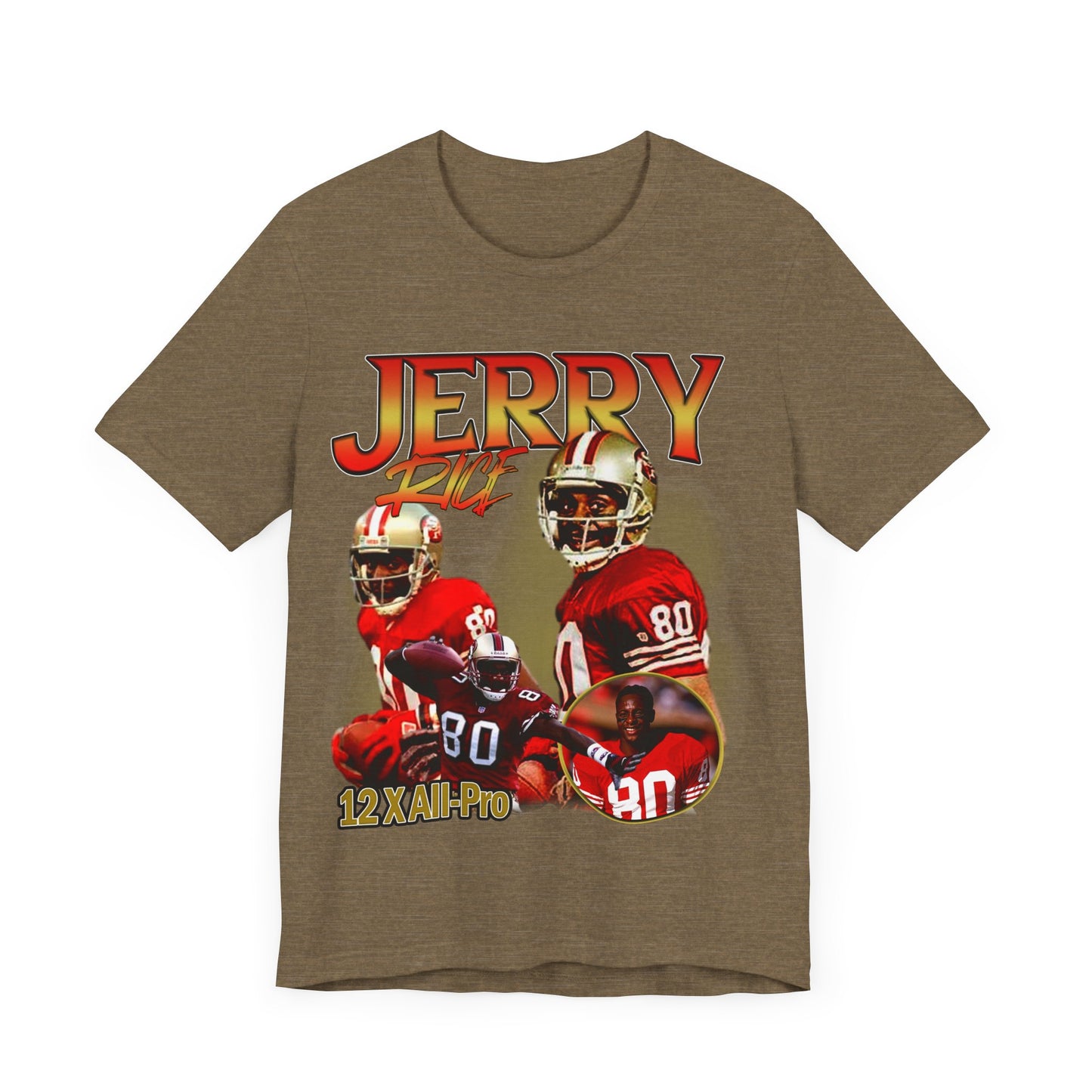 Vintage 90s Football Bootleg Style TShirt JERRY RICE Retro Unisex Graphic Tee
