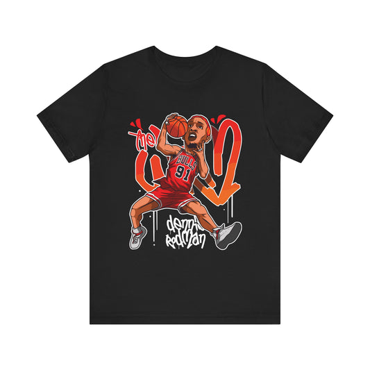 DENNIS RODMAN Unisex Jersey Short Sleeve Tee