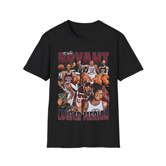 Vintage 90s Basketball Bootleg Style T-Shirt, KOBE BRYANT LOWER MERION Graphic Tee, Retro Basketball Shirt Unisex Graphic Tee