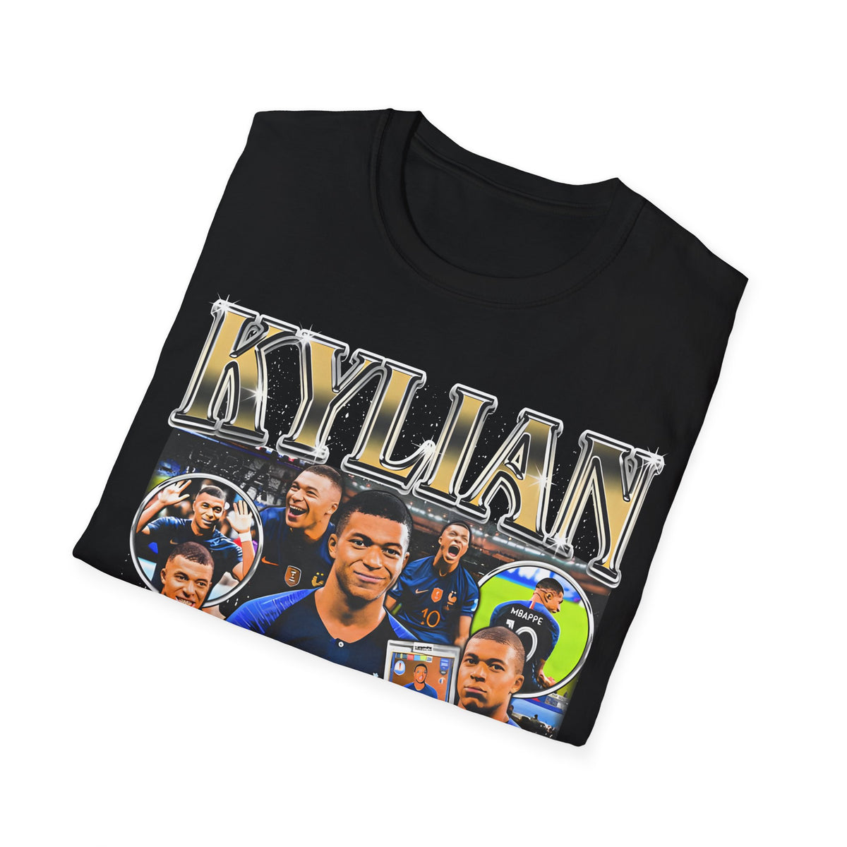 Vintage 90s Soccer Bootleg Style T-Shirt, KYLIAN MBAPPE Graphic Tee, Retro Soccer Shirt Unisex Graphic Tee