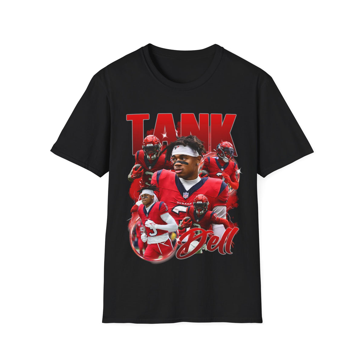 Vintage 90s Football Bootleg Style T-Shirt, TANK DELL Vintage Graphic Tee, Retro Football Shirt Unisex Graphic Tee Shirt