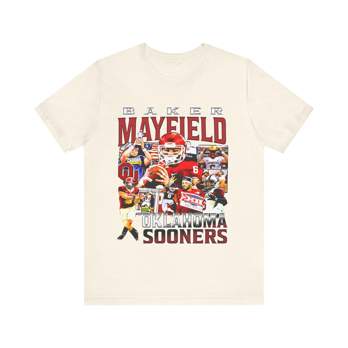 Vintage 90s Football Bootleg Style TShirt BAKER MAYFIELD Unisex Graphic Tee