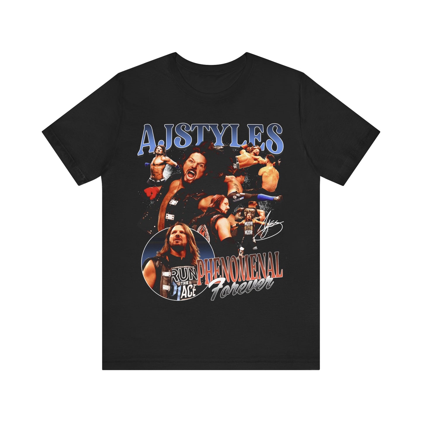 Vintage 90s Bootleg Style T-Shirt, Fighter AJ STYLES Unisex Graphic Tee Shirt