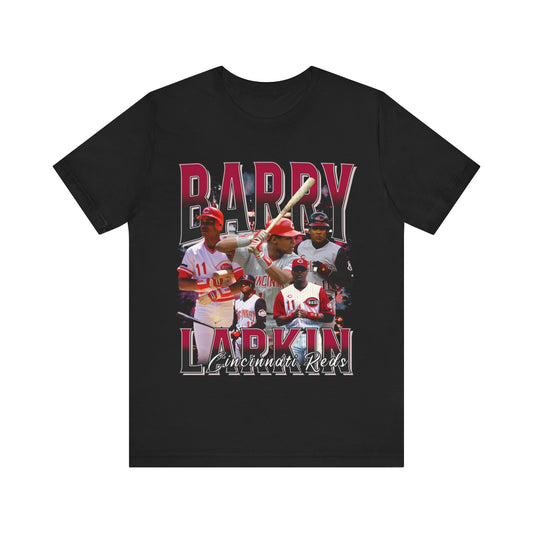 Vintage 90s Baseball Bootleg Style T-Shirt BARRY LARKIN 90s Unisex Graphic Tee