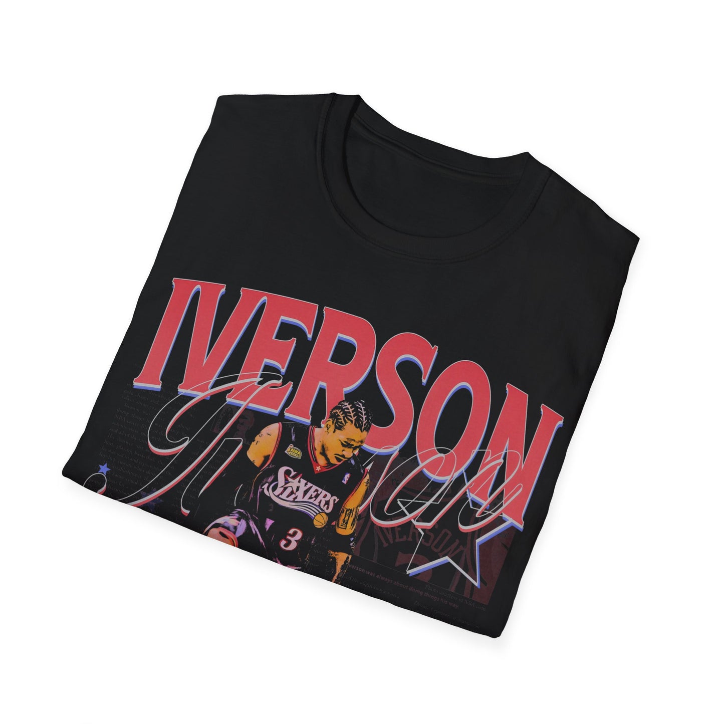 Vintage 90s Basketball Bootleg Style T-Shirt, ALLEN IVERSON THE STEP Retro Basketball Shirt Unisex Graphic Tee