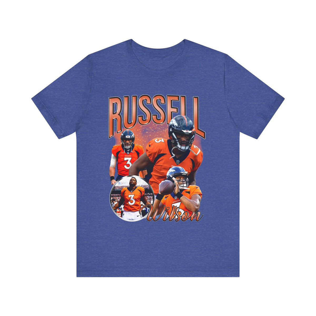 Vintage 90s Football Bootleg Style TShirt RUSSELL WILSON Unisex Graphic Tee