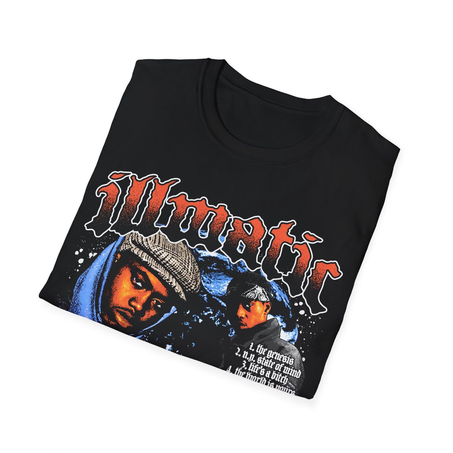 Vintage 90s Rap Bootleg Style T-Shirt, NS ILL Vintage Retro Rap Shirt Unisex Graphic Tee Shirt