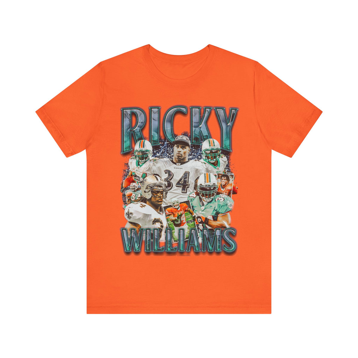 Vintage 90s Football Bootleg Style T-Shirt RICKY WILLIAMS Unisex Graphic Tee