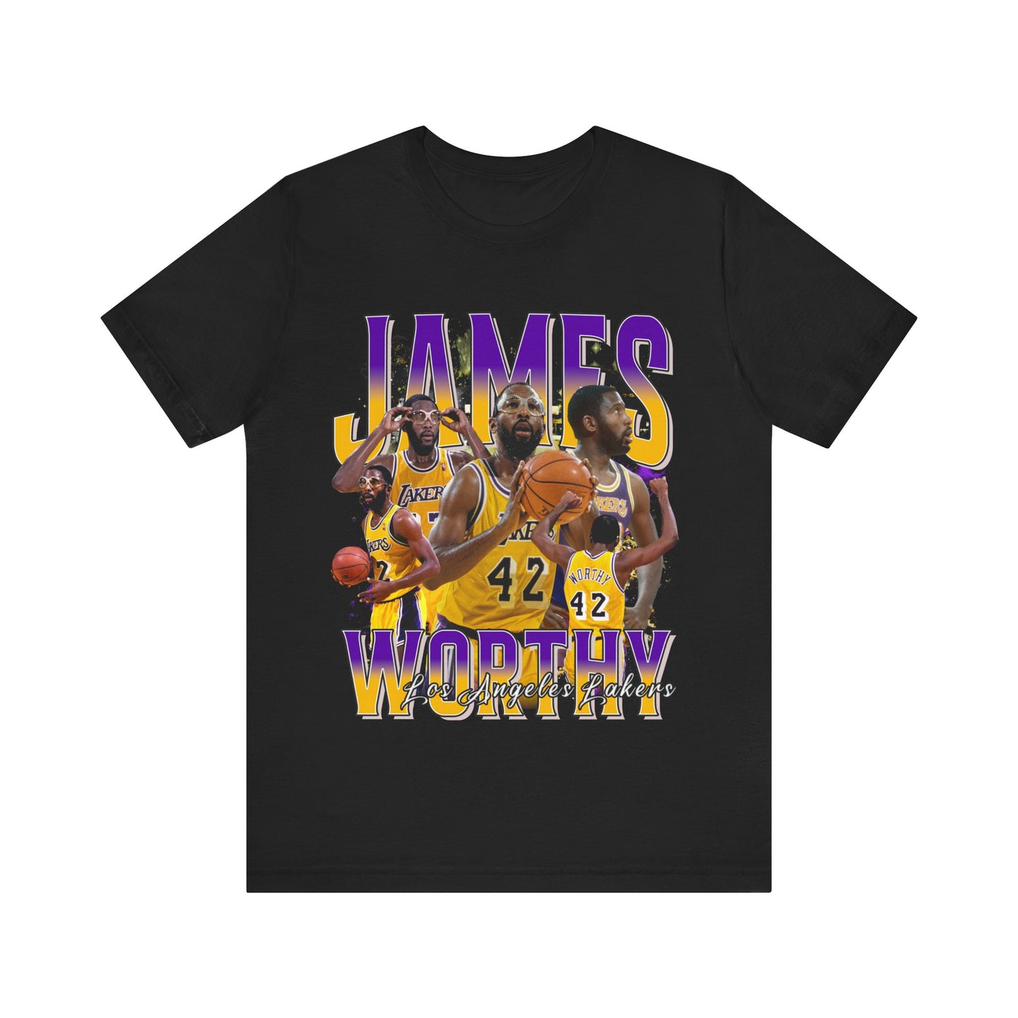 Vintage 90s Basketball Bootleg Style T-Shirt JAMES WORTHY 90s Unisex Graphic Tee