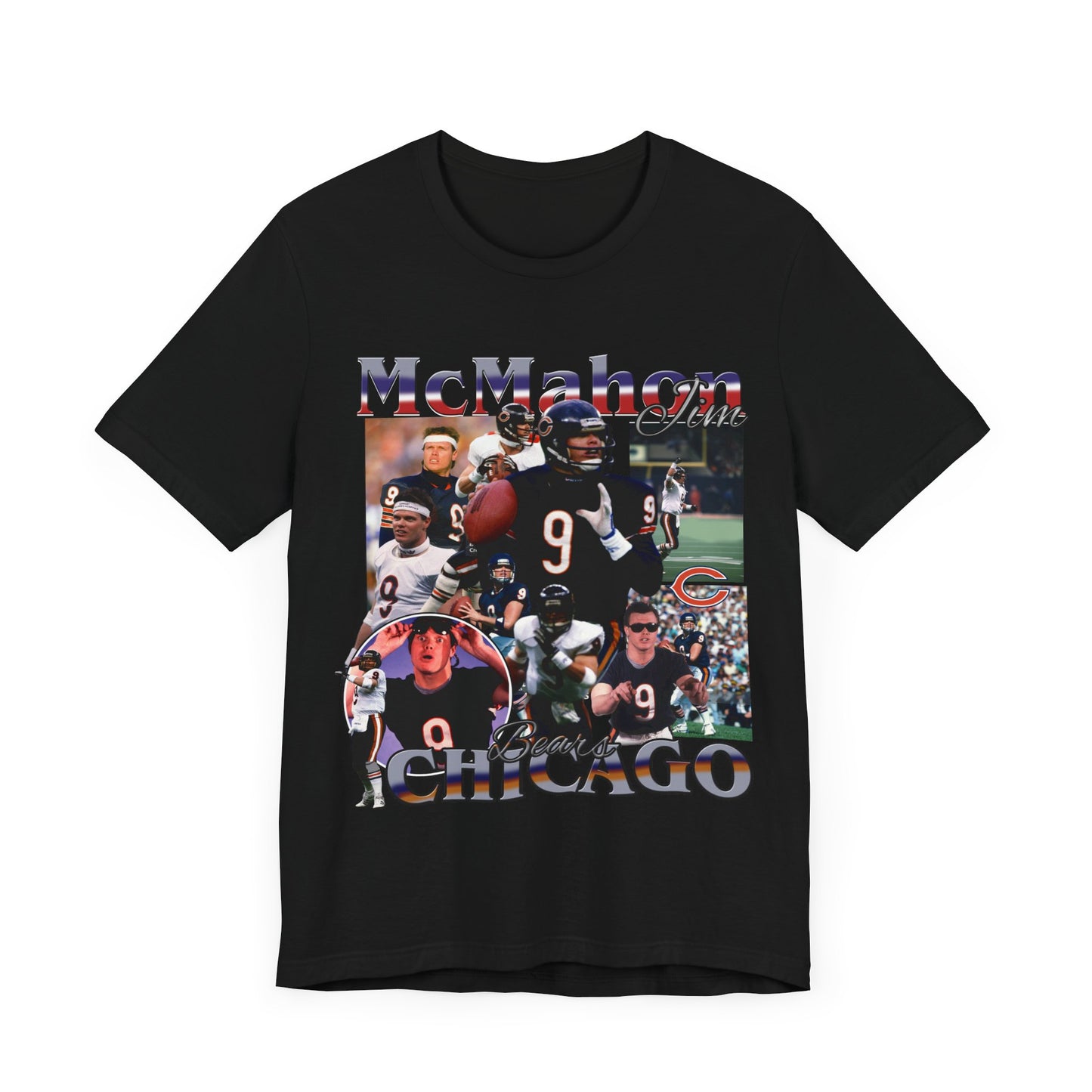 Vintage 90s Football Bootleg Style TShirt JIM MCMAHON Unisex Graphic Tee Shirt