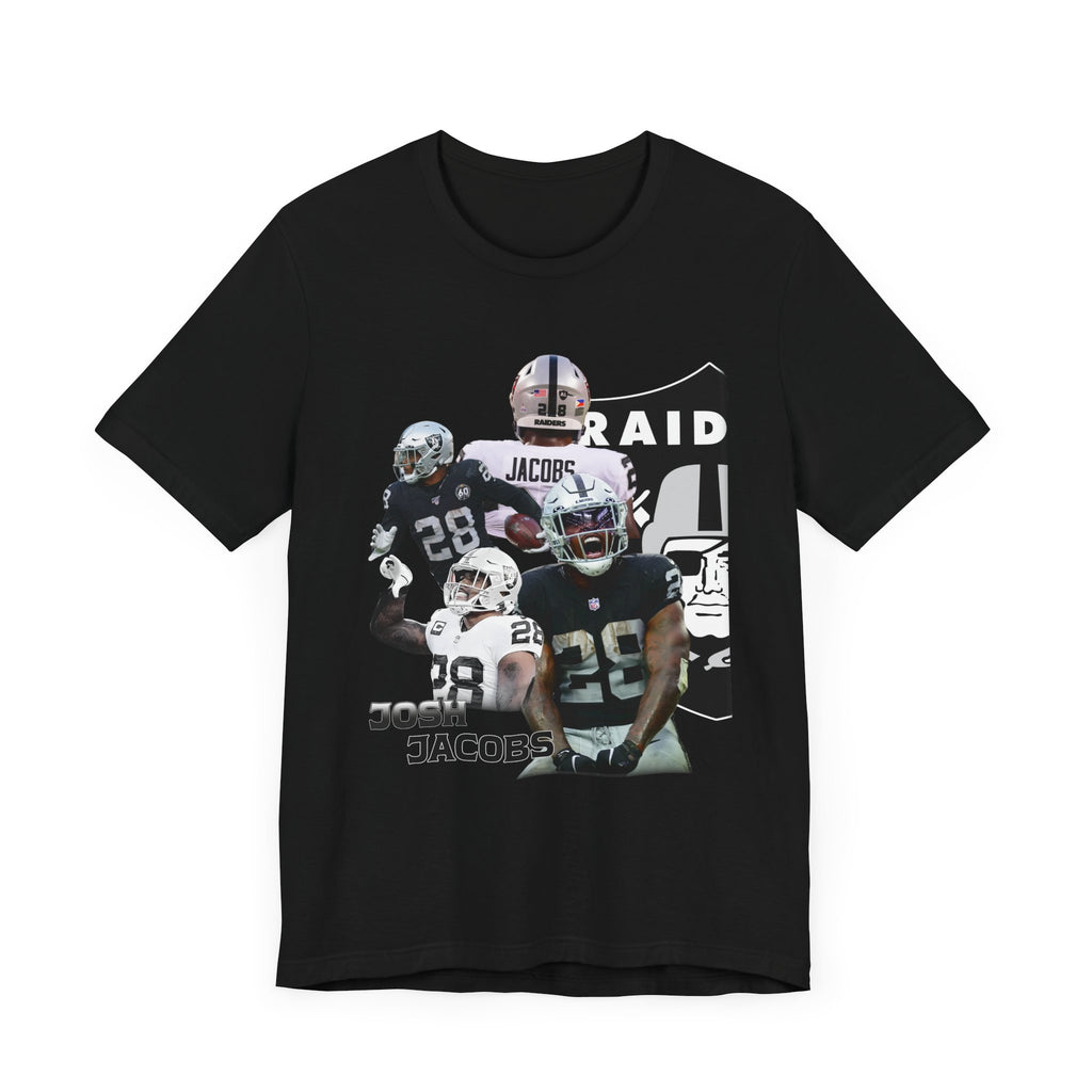 Vintage 90s Football Bootleg Style T-Shirt, JOSH JACOBS Unisex Graphic Tee Shirt