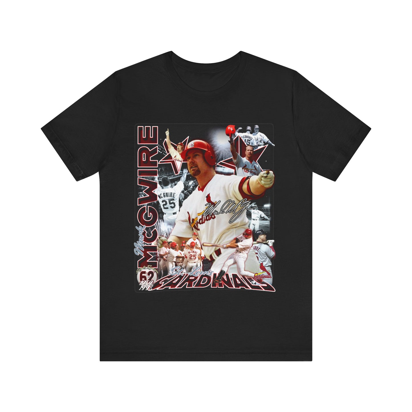 Vintage 90s Baseball Bootleg Style T-Shirt MARK MCGWIRE Unisex Graphic Tee Shirt