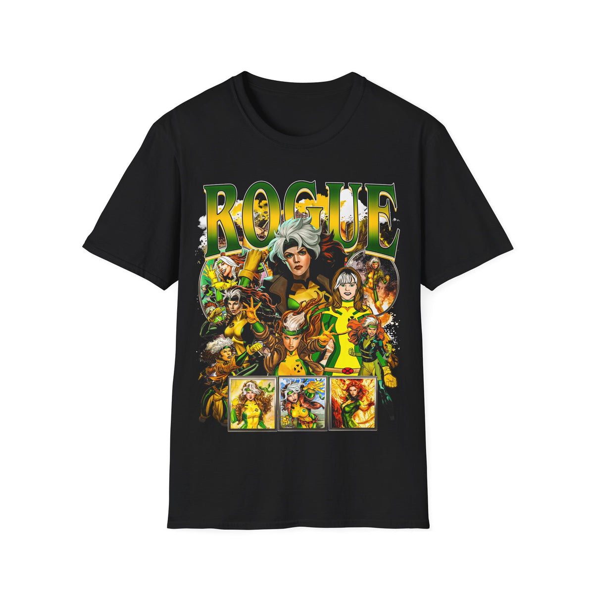 Vintage 90s Superheroes Bootleg Style T-Shirt, ROGUE Graphic Tee, Retro Superheroes Shirt Unisex Graphic Tee