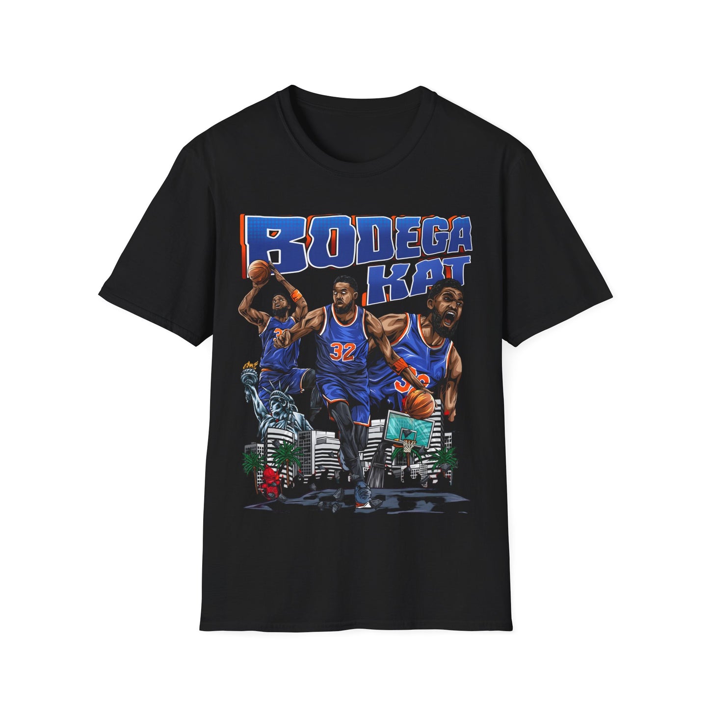 BASKETBALL LEGENDS BODEGA KAT Unisex Softstyle T-Shirt