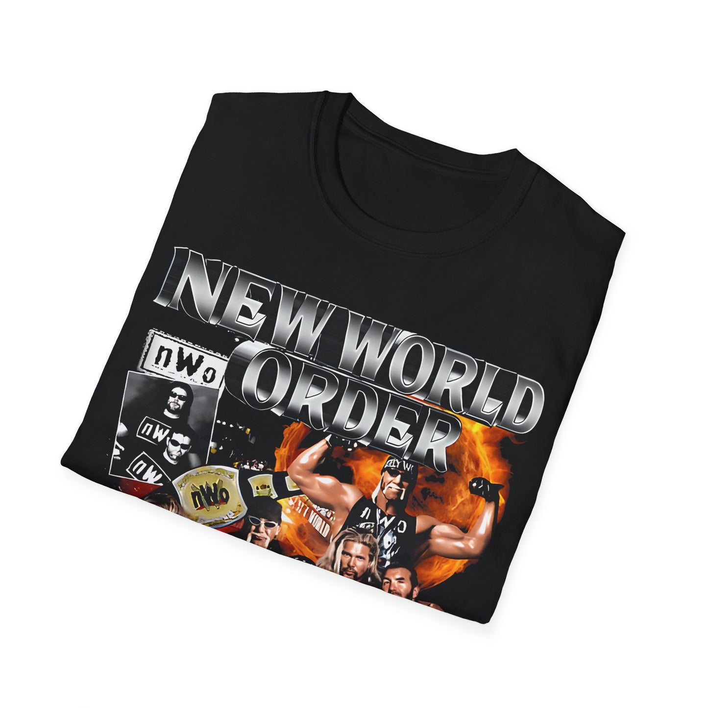 Vintage 90s Bootleg Style T-Shirt, Wrestler NEW WORLD ORDER Vintage Graphic Tee, Retro Wrestler Shirt Unisex Graphic Tee Shirt