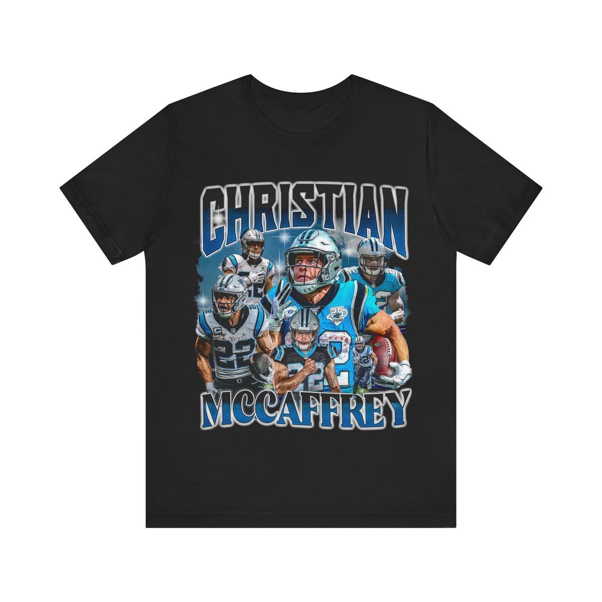 Vintage 90s Football Bootleg Style T-Shirt CHRISTIAN MCCAFFERY Unisex Tee
