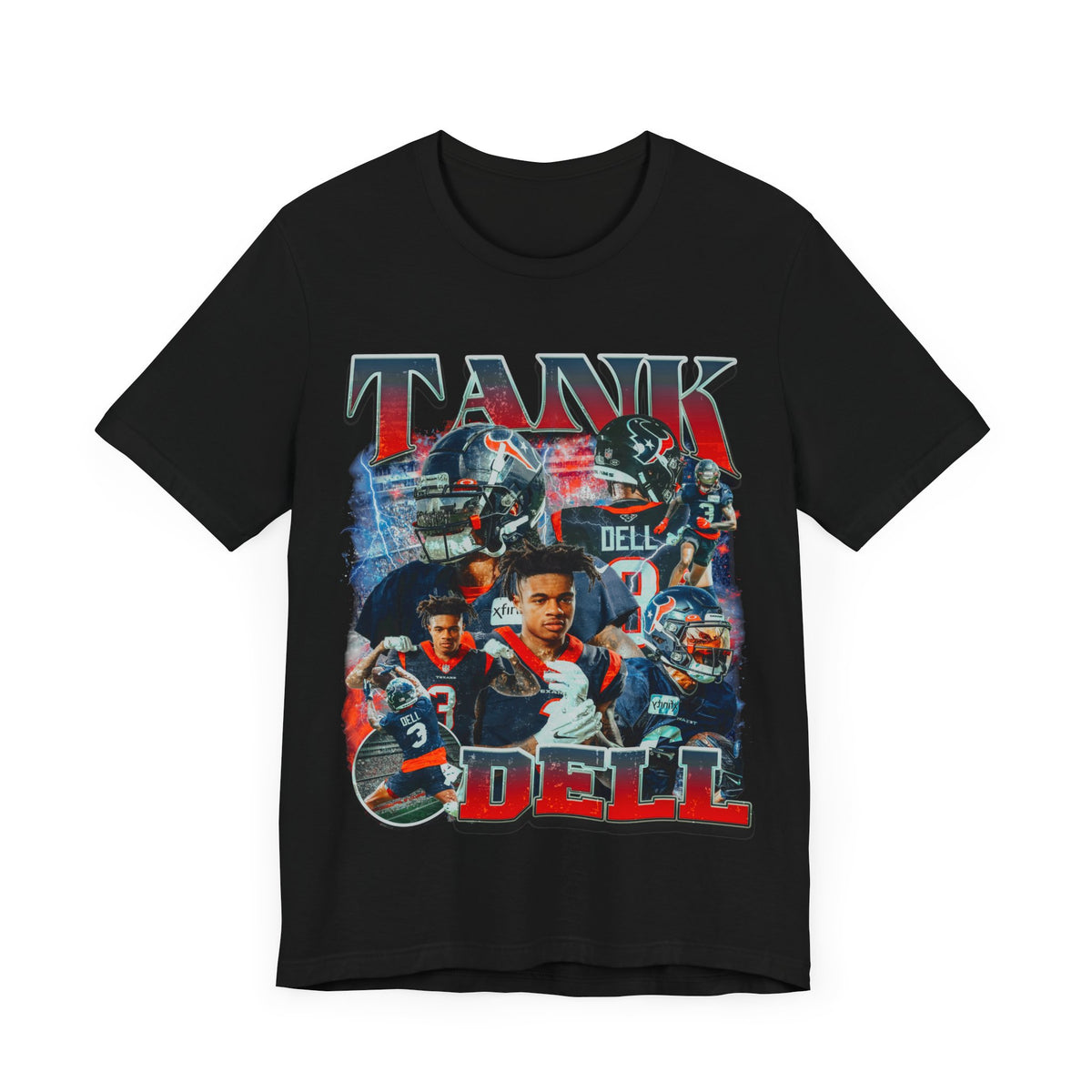 Vintage 90s Football Bootleg Style T-Shirt TANK DELL Unisex Graphic Tee Shirt