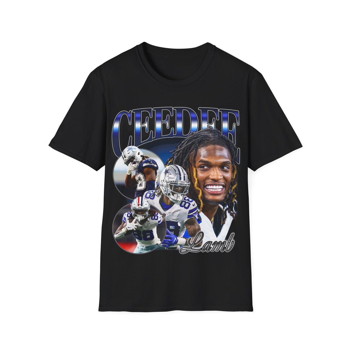 Vintage 90s Football Bootleg Style T-Shirt, CEEDEE LAMB WR Vintage Graphic Tee, Retro Football Shirt Unisex Graphic Tee Shirt