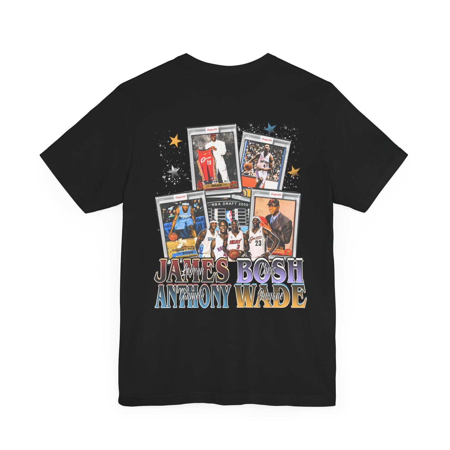 Vintage 90s Basketball Bootleg Style T-Shirt, 2003 DRAFT Unisex Tee Dual Sided